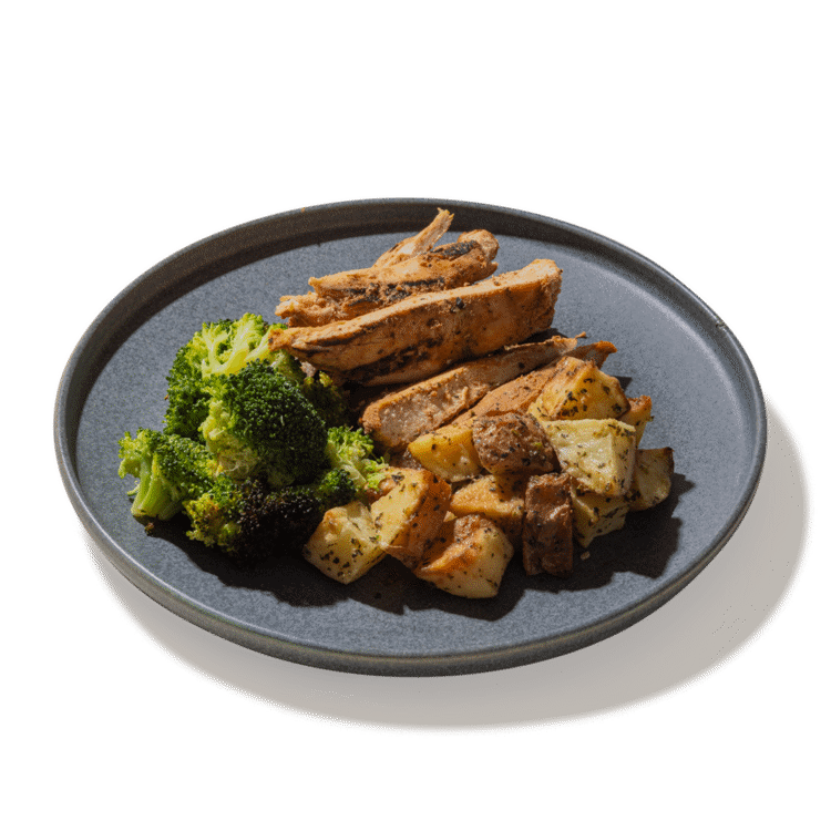 #06 Grilled Chicken, Red Potatoes & Roasted Broccoli
