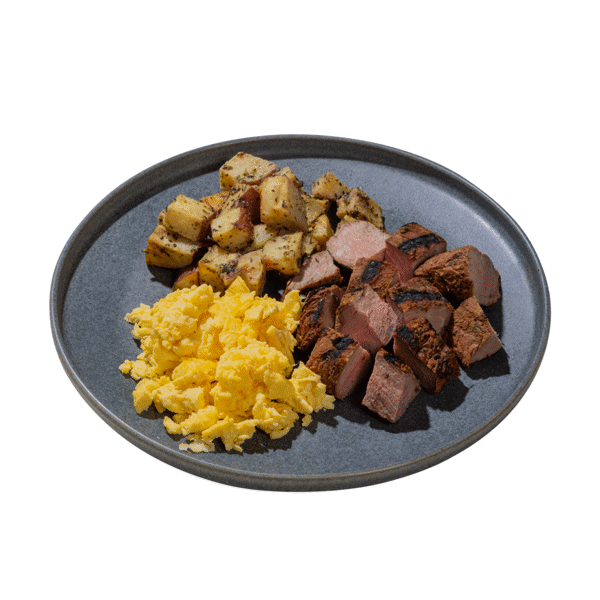 Steak, Eggs, Potatoes
