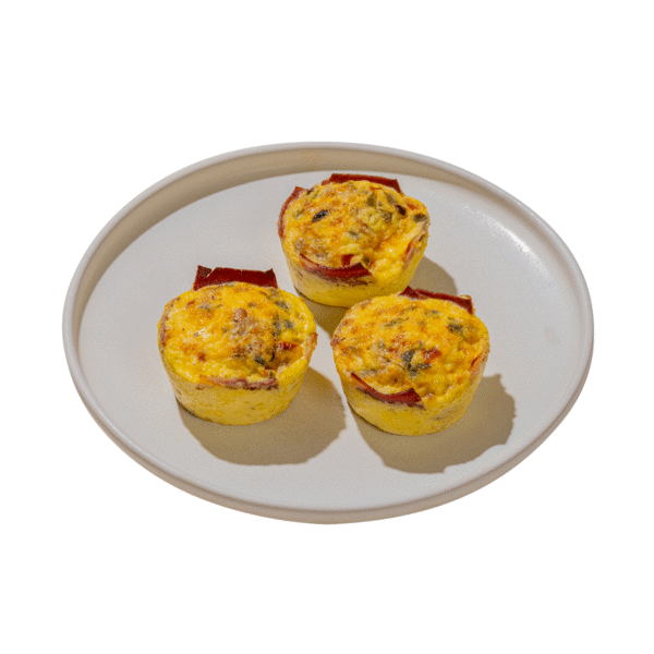Turkey Bacon Wrapped Egg Bites